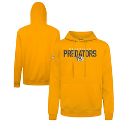 NHL Gold Nashville Predators Levelwear Podium Carve Pullover Hoodie