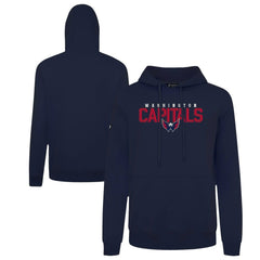 NHL Navy Washington Capitals Levelwear Podium Carve Pullover Hoodie