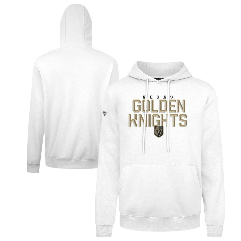 NHL White Vegas Golden Knights Levelwear Podium Carve Pullover Hoodie