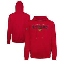 NHL Red Chicago Blackhawks Levelwear Podium Carve Pullover Hoodie