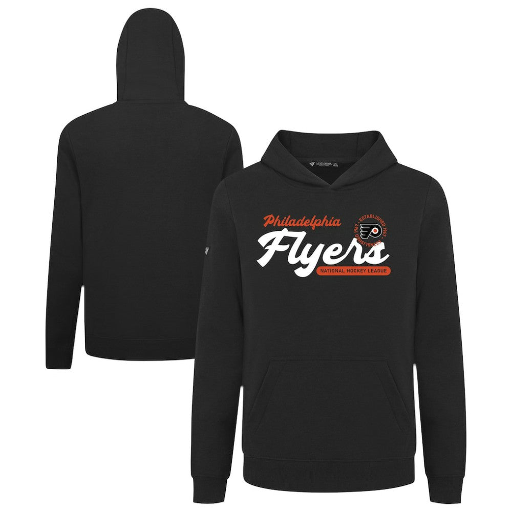 NHL Black Philadelphia Flyers Levelwear Youth Podium Monument Pullover Hoodie