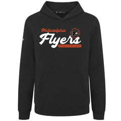 NHL Black Philadelphia Flyers Levelwear Youth Podium Monument Pullover Hoodie