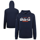 NHL Navy Edmonton Oilers Levelwear Youth Podium Monument Pullover Hoodie
