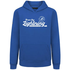 NHL Royal Tampa Bay Lightning Levelwear Youth Podium Monument Pullover Hoodie