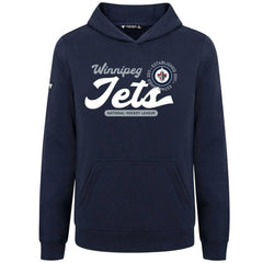 NHL Navy Winnipeg Jets Levelwear Youth Podium Monument Pullover Hoodie