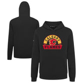 NHL Black Calgary Flames Levelwear Youth Podium Banner Arch Pullover Hoodie