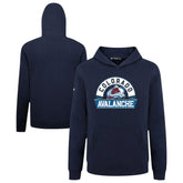 NHL Navy Colorado Avalanche Levelwear Youth Podium Banner Arch Pullover Hoodie