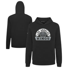 NHL Black Los Angeles Kings Levelwear Youth Podium Banner Arch Pullover Hoodie