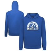 NHL Royal Tampa Bay Lightning Levelwear Youth Podium Banner Arch Pullover Hoodie