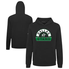 NHL Black Dallas Stars Levelwear Youth Podium Banner Arch Pullover Hoodie