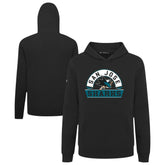 NHL Black San Jose Sharks Levelwear Youth Podium Banner Arch Pullover Hoodie