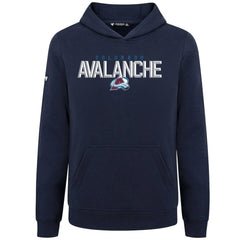 NHL Navy Colorado Avalanche Levelwear Youth Podium Carve Pullover Hoodie