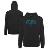 NHL Black San Jose Sharks Levelwear Youth Podium Carve Pullover Hoodie