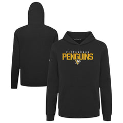 NHL Black Pittsburgh Penguins Levelwear Youth Podium Carve Pullover Hoodie