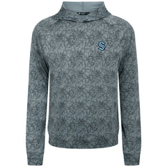 NHL Gray Seattle Kraken Levelwear Albatross Raglan Pullover Hoodie