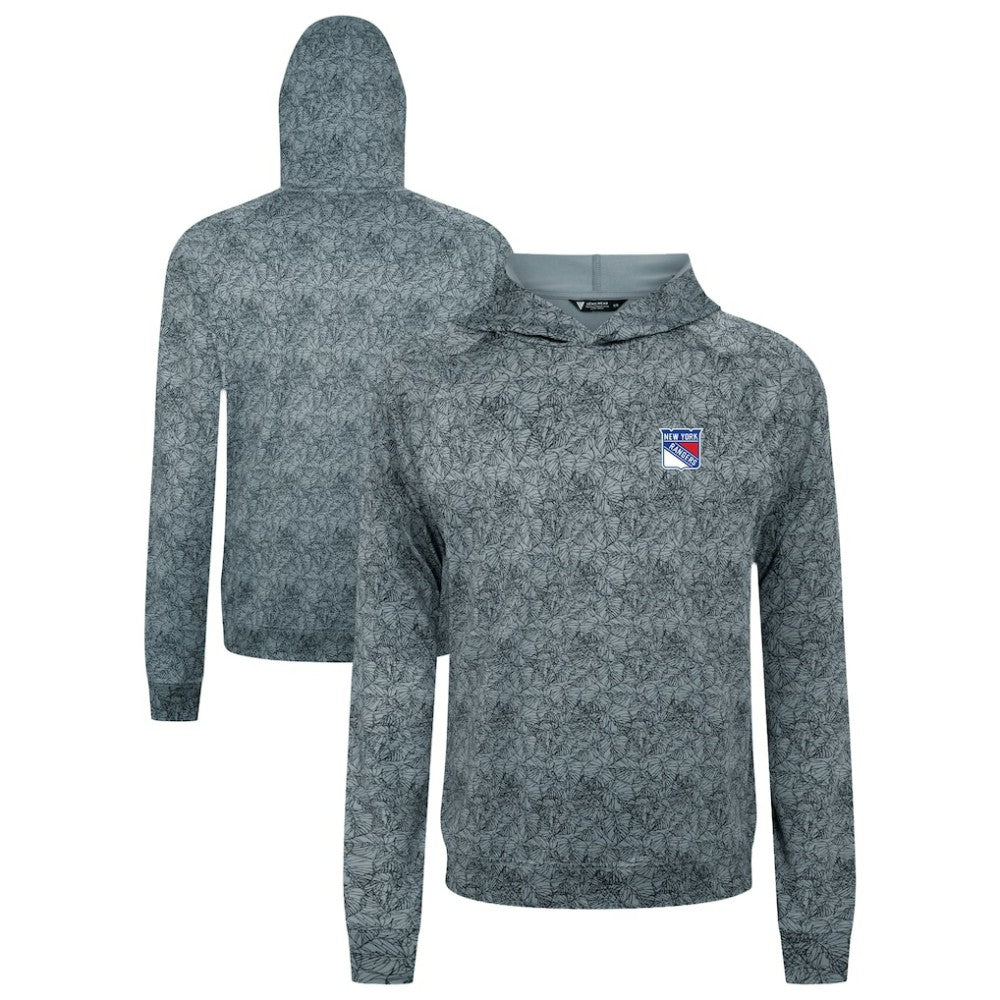 NHL Gray New York Rangers Levelwear Albatross Raglan Pullover Hoodie