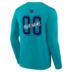 NBA Charlotte Hornets Hustle Custom Long Sleeve T-Shirt