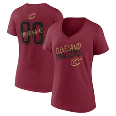 NBA Cleveland Cavaliers Women's Hustle Custom V-Neck T-Shirt sale