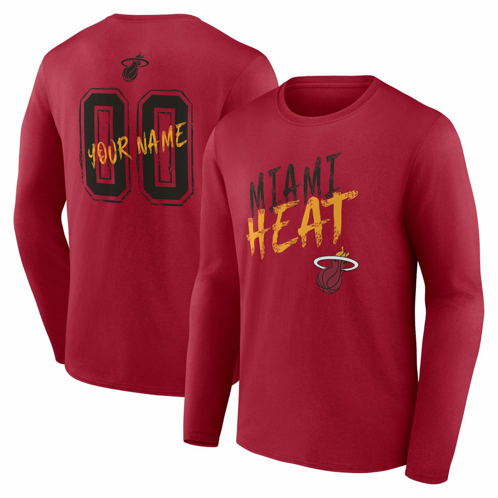 NBA Miami Heat Hustle Custom Long Sleeve T-Shirt