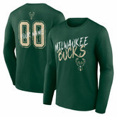 NBA Milwaukee Bucks Hustle Custom Long Sleeve T-Shirt