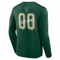 NBA Milwaukee Bucks Hustle Custom Long Sleeve T-Shirt