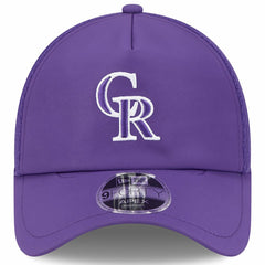 MLB Colorado Rockies New Era 2026 Batting Practice Apex 9FORTY Adjustable Trucker Hat