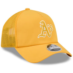 MLB Athletics New Era 2026 Batting Practice Apex 9FORTY Adjustable Trucker Hat