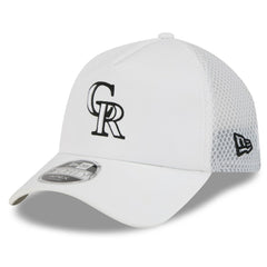 MLB Colorado Rockies New Era 2026 Batting Practice Apex 9FORTY Adjustable Trucker Hat
