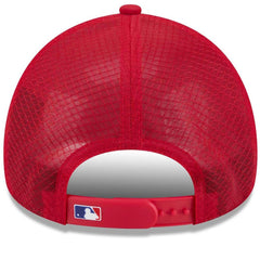 MLB Texas Rangers New Era 2026 Batting Practice Apex 9FORTY Adjustable Trucker Hat