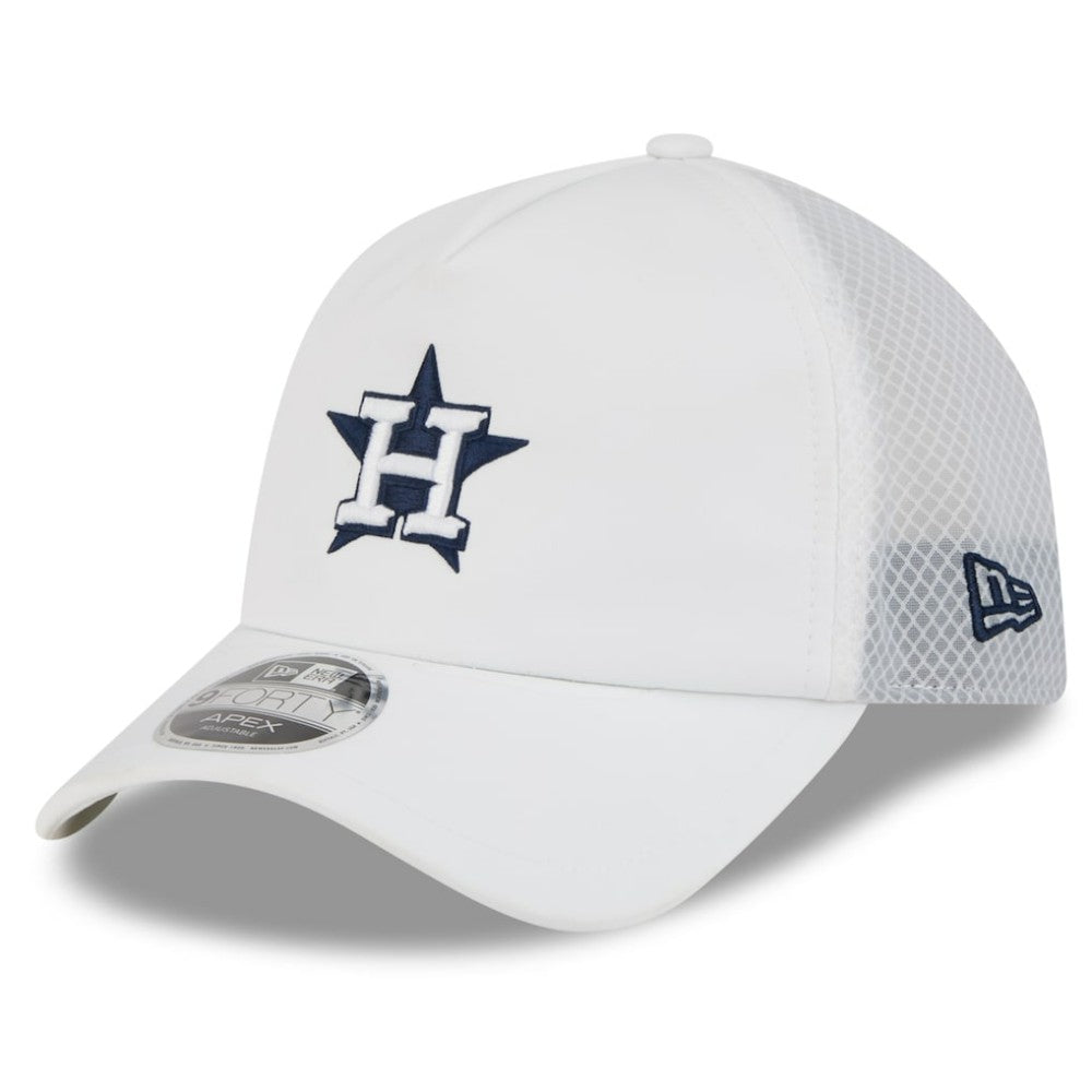 MLB Houston Astros New Era 2026 Batting Practice Apex 9FORTY Adjustable Trucker Hat