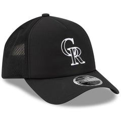 MLB Colorado Rockies New Era 2026 Batting Practice Apex 9FORTY Adjustable Trucker Hat