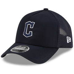 MLB Cleveland Guardians New Era 2026 Batting Practice Apex 9FORTY Adjustable Trucker Hat