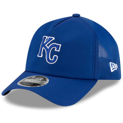 MLB Kansas City Royals New Era 2026 Batting Practice Apex 9FORTY Adjustable Trucker Hat