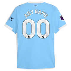 Manchester City 2025/26 Home Custom Jersey - Puma Sky Blue