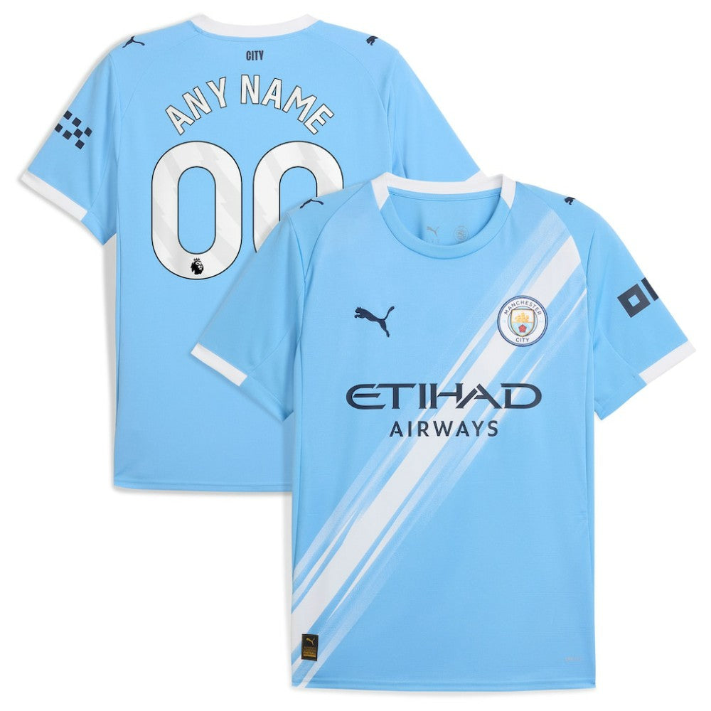 Manchester City 2025/26 Home Replica Custom Jersey - Puma Sky Blue