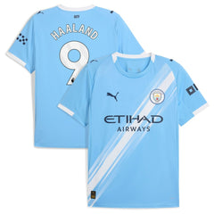 Erling Haaland Manchester City 2025/26 Home Replica Player Jersey - Puma Sky Blue