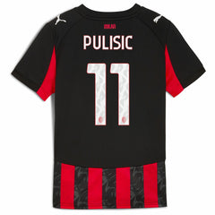 Christian Pulisic AC Milan Youth 2025/26 Home Replica Player Jersey - Puma Red