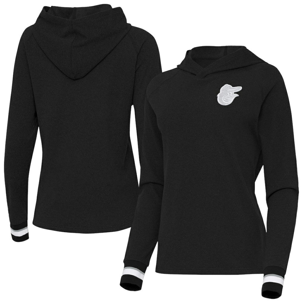 MLB Baltimore Orioles Antigua Women's Trek Pullover Hoodie