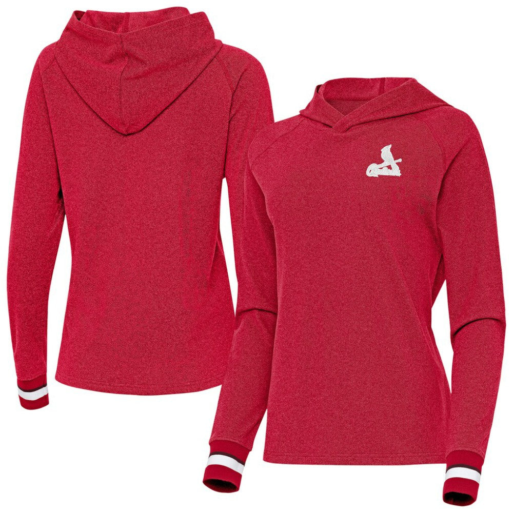 MLB St. Louis Cardinals Antigua Women's Trek Pullover Hoodie
