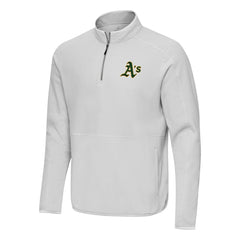 MLB Athletics Antigua Step Up Quarter-Zip Pullover