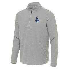 MLB Los Angeles Dodgers Antigua Sync Tri-Blend Quarter-Zip Pullover