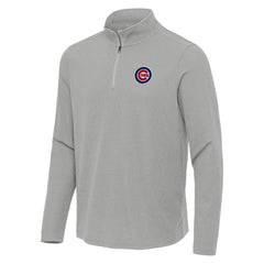 MLB Chicago Cubs Antigua Sync Tri-Blend Quarter-Zip Pullover