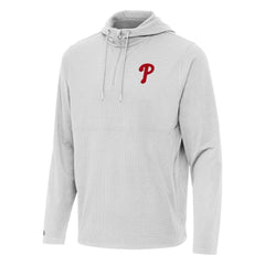 MLB Philadelphia Phillies Antigua Connected Quarter-Zip Pullover Hoodie