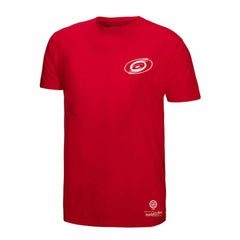 NHL Red Carolina Hurricanes Mitchell & Ness Core Penalty Box 3.0 T-Shirt