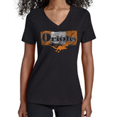 MLB Baltimore Orioles Starter Women's Team Color Shading V-Neck T-Shirt