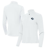 NHL White Utah Mammoth Antigua Women's Tribute Half-Zip Pullover