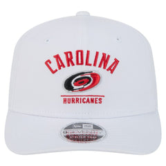NHL White Carolina Hurricanes New Era Team Lockup Basic 9SEVENTY Adjustable Hat