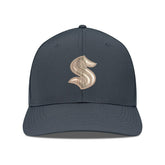 NHL Charcoal Seattle Kraken Levelwear Rise Copper Insignia Flex Hat