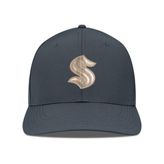 NHL Charcoal Seattle Kraken Levelwear Rise Copper Insignia Flex Hat