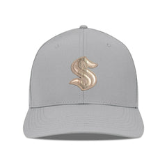 NHL Gray Seattle Kraken Levelwear Rise Copper Insignia Flex Hat